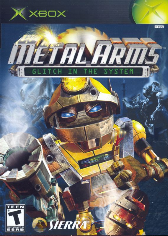 Metal Arms Glitch in the System box art for Xbox